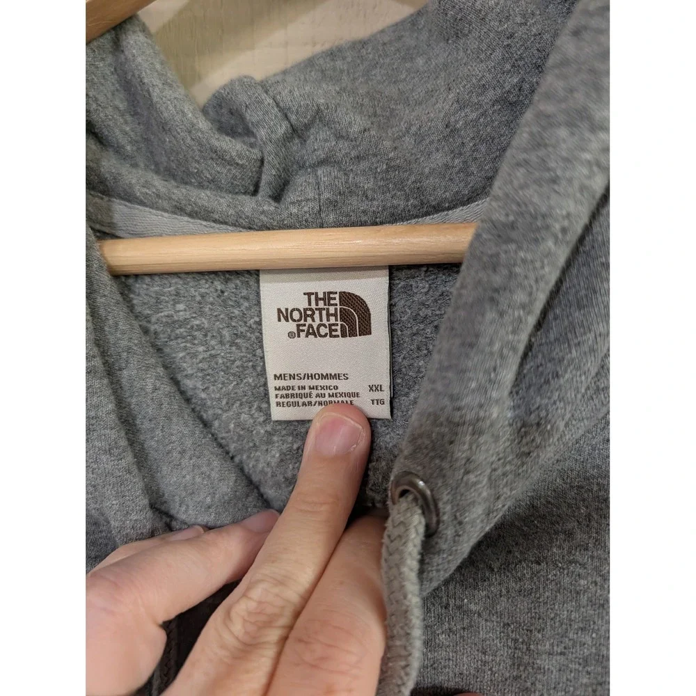 The North Face Mens Heritage Patch Pullover Hoodie Grey XXL NF0A7UNN